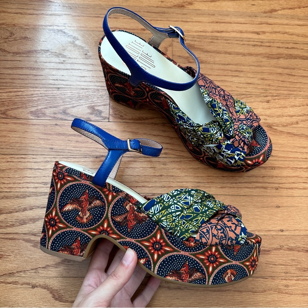 Charlotte Stone Ariane Printed Platform Sandal 8